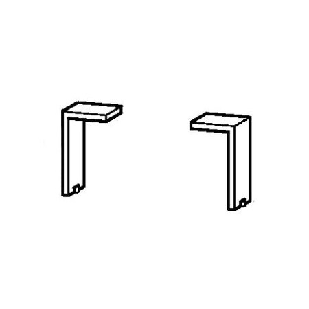 Duravit Plinth Leg 2 Pieces, Chrome Hg 5 1/8"X2 3/4"X2 1/2" UV999300000